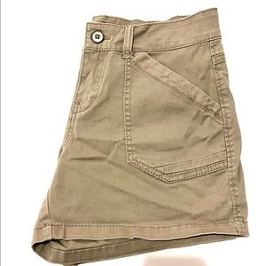 Khaki cargo shorts